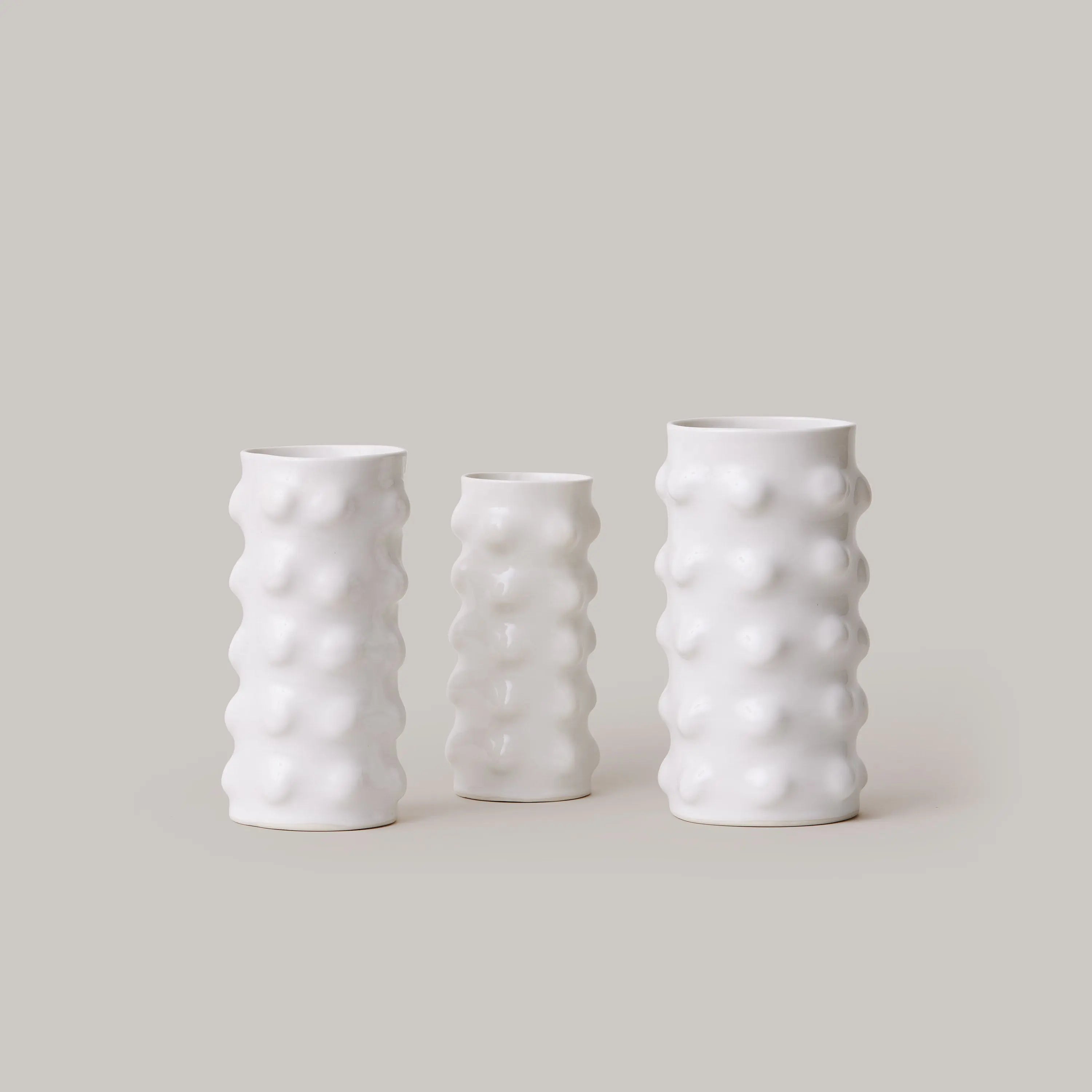 White Porcelain  Ceramic Vase Stephanie Grace