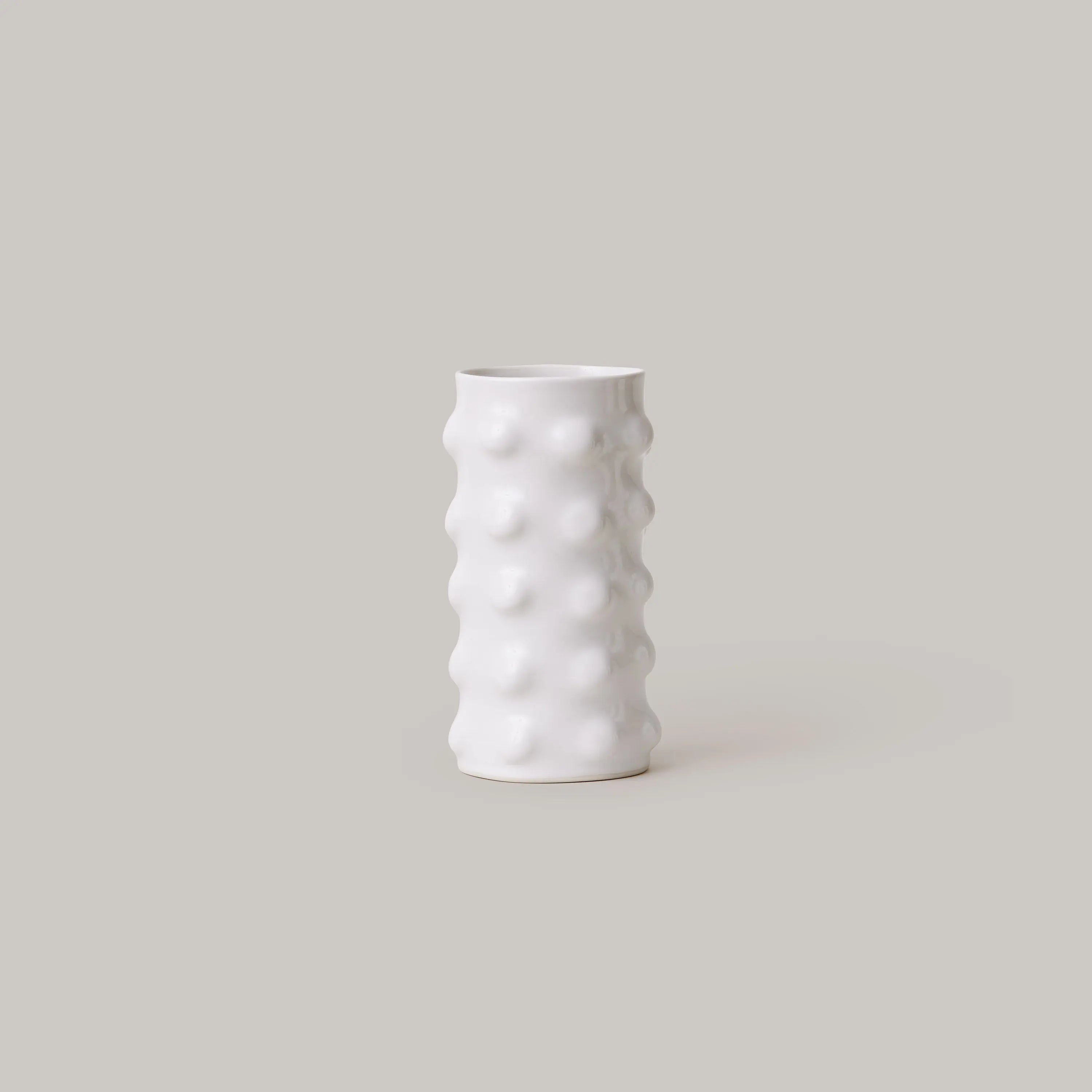 White Porcelain  Ceramic Vase Stephanie Grace