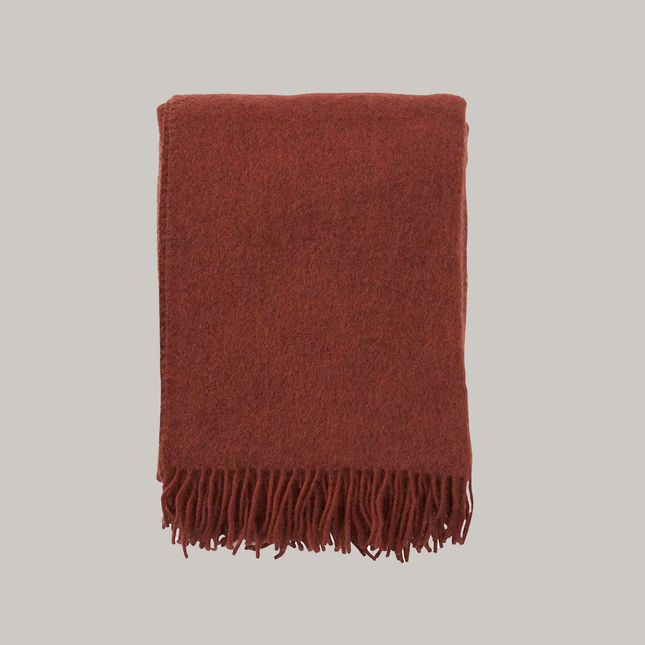 Soft Gotland Wool Throw - Pink & Tan