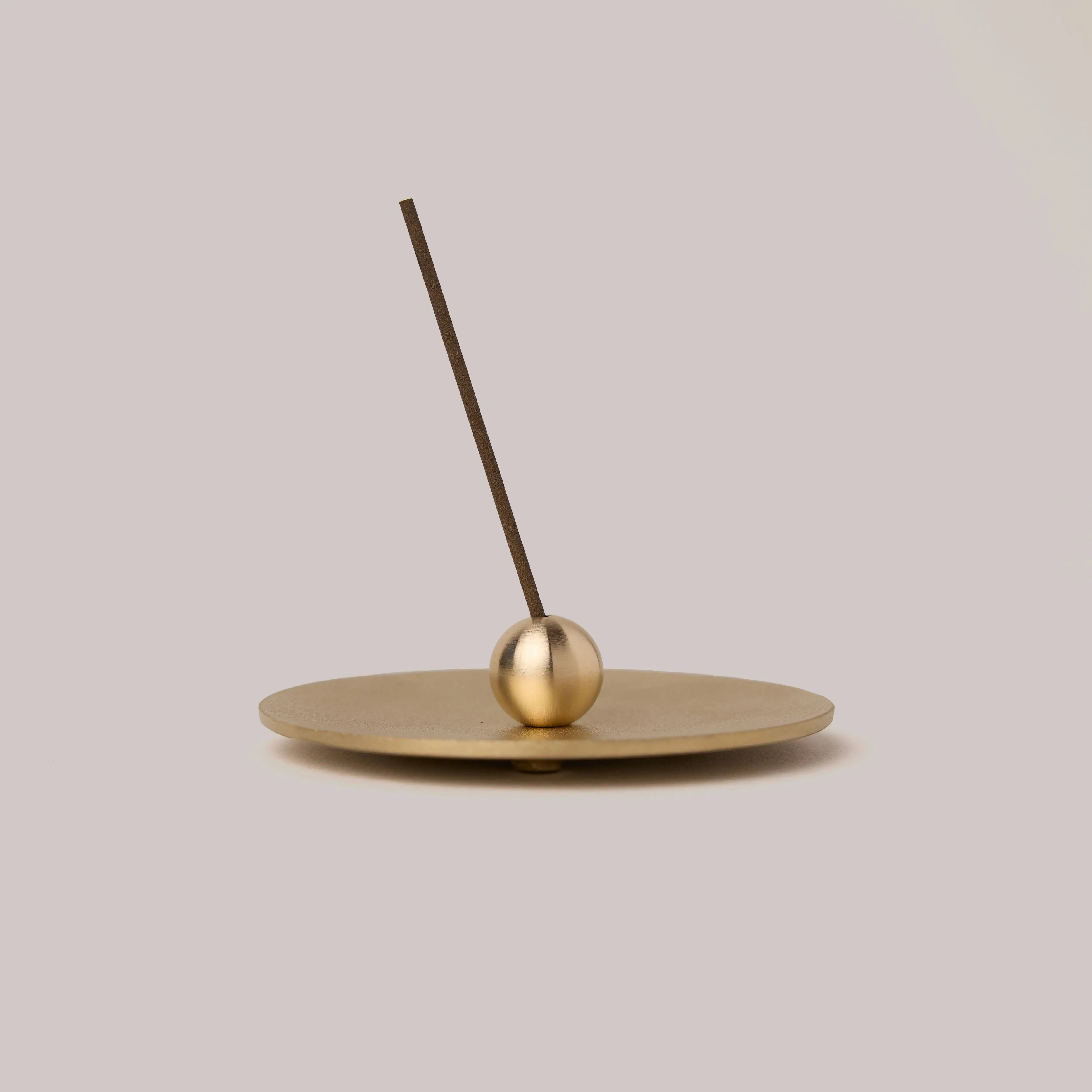 Round Incense Holder Pink & Tan