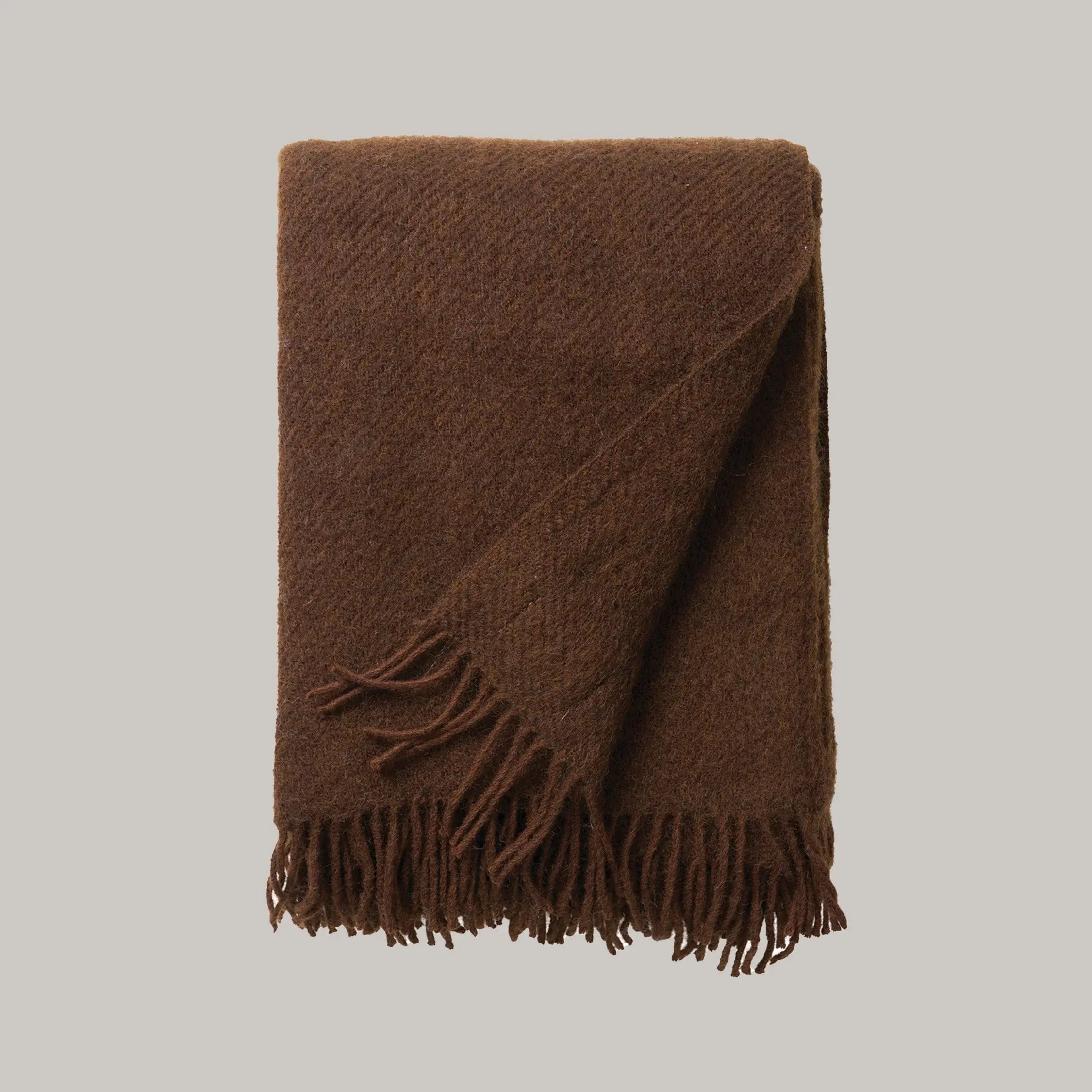 Soft Gotland Wool Throw - Pink & Tan